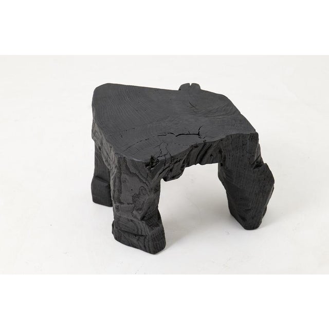 Sculptural Hardwood Stool by Logniture For Sale - Image 9 of 18