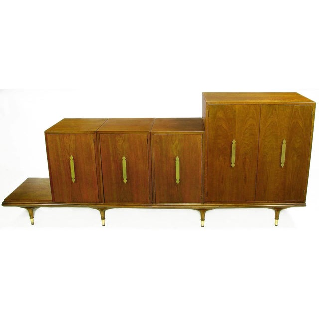 Mid-Century Modern Modular Six-Piece Credenza by Edward Wormley for Dunbar For Sale - Image 3 of 8