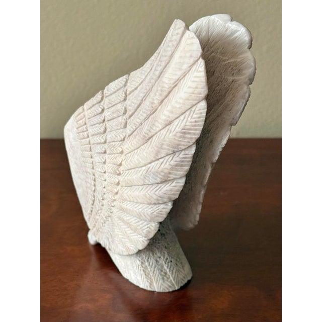 American Vintage Zuni Carved Antler Eagle For Sale - Image 3 of 9
