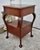 Antique Carved Mahogany Chippendale Style Stand W/Drawer & Locking Door For Sale - Image 12 of 12