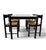 Wood Carimate Dining Suite, in Rush and Black Ebony by Vico Magistretti for Habitat, 1964, Set of 5 For Sale - Image 7 of 15