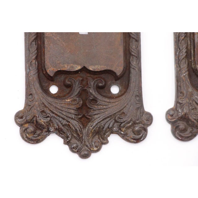 Metal 1990s Lockwood Renaissance Cast Iron Passage Orleans Door Set For Sale - Image 7 of 8