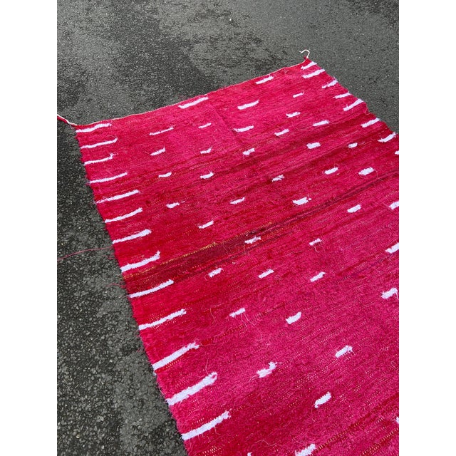 Moroccan Artist 1990s Red Berber Kilim Rug For Sale - Image 4 of 6