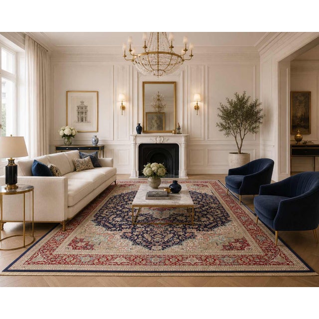 Pasargad DC Exquisite Design Paris Palace Fine Power Loom V.Silk Rug For Sale - Image 4 of 4