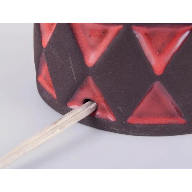 Ceramic Table Lamp in Glazed Stoneware from Frank Keramik, Denmark, 1970s For Sale - Image 7 of 10