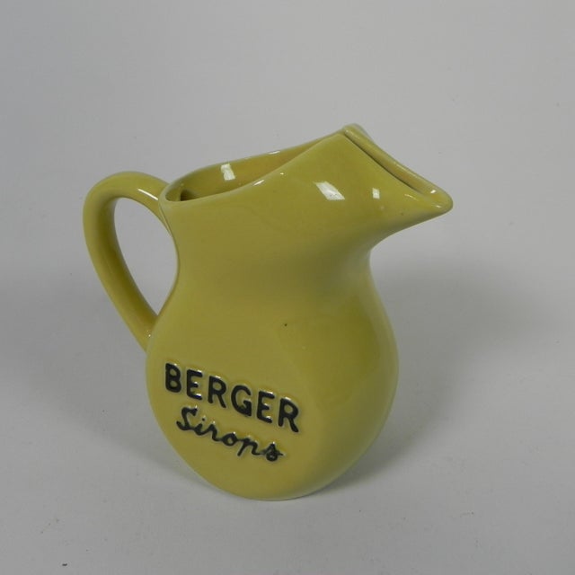 Yellow Water Carafe from Berger, 1950s For Sale - Image 6 of 11