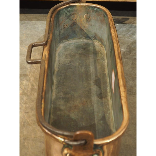 Antique French Copper Poissonnière Fish Poacher, 19th Century For Sale In Dallas - Image 6 of 16