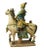 Chinese Vintage Handmade Ceramic Warrior On Horse Figure For Sale - Image 4 of 6