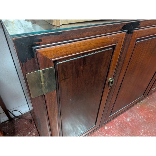 Wood Mid-Century Chinoiserie Oreiental Sideboard For Sale - Image 7 of 12