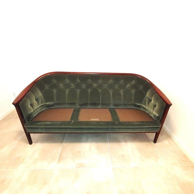 Aristocratic Swedish Sofa by Bertile Frags, 1960s For Sale - Image 10 of 12