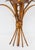 Mid-Century Modern Italian Gilt Metal Wall Sconce with Leaves and Ears of Wheat, 1960s For Sale - Image 3 of 7