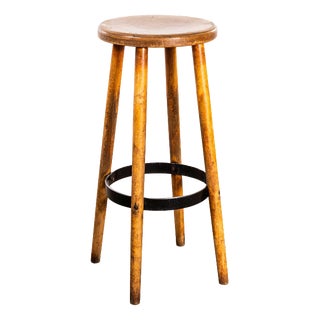 Top Metal Ring Bar Stool, 1960s For Sale