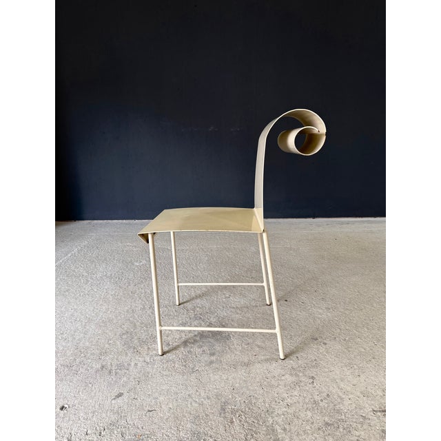 Vintage French Metal Swirl Back Garden Chairs, 1960s, Set of 4 For Sale - Image 12 of 18