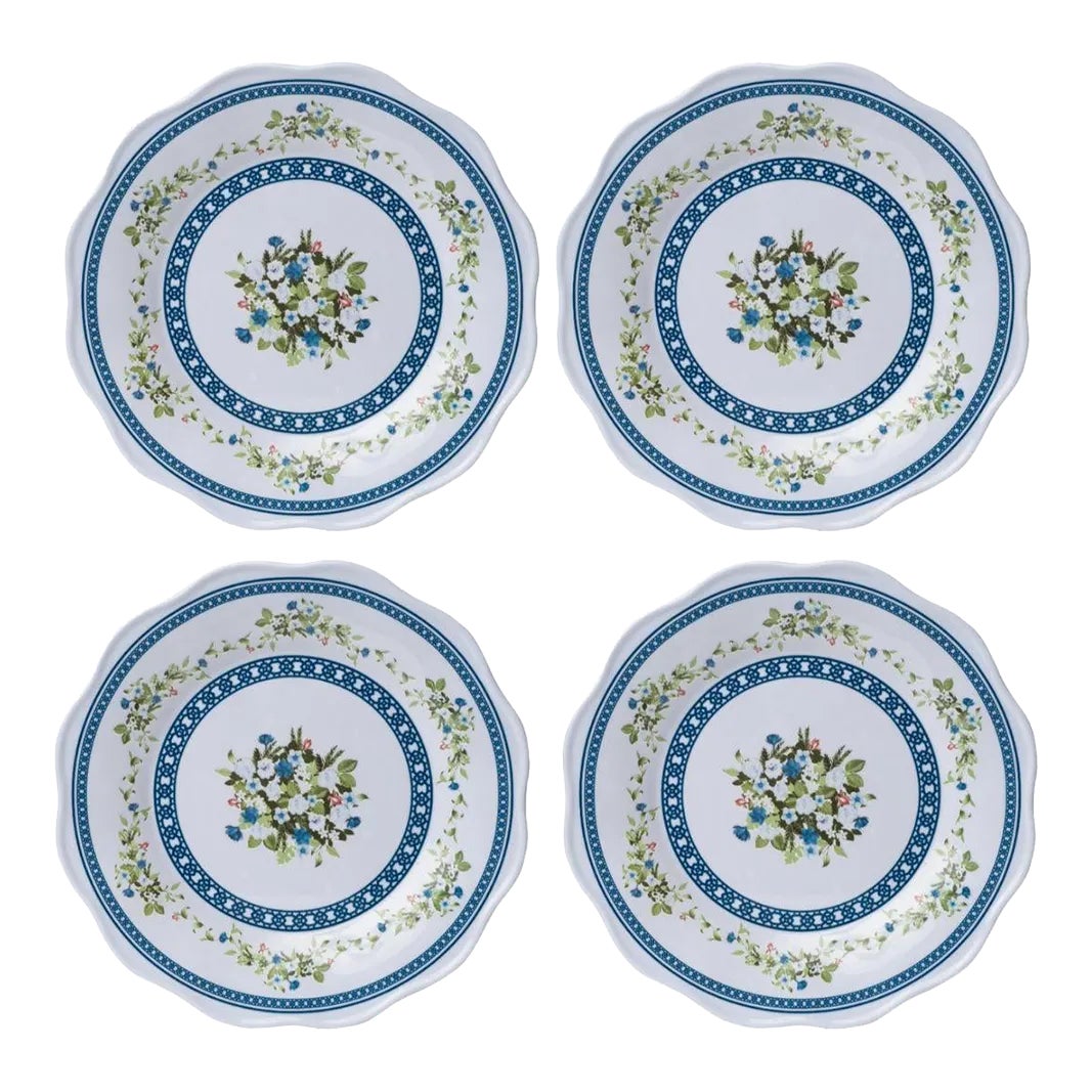 Trellis & Topiary Melamine Dinner Plates, Set of 4 Chairish