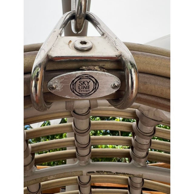 Christine Hanging Chair by Skyline Design For Sale - Image 9 of 10