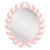 Fleur Home Audubon Oval Mirror in Authentic Pink, 22x27 For Sale