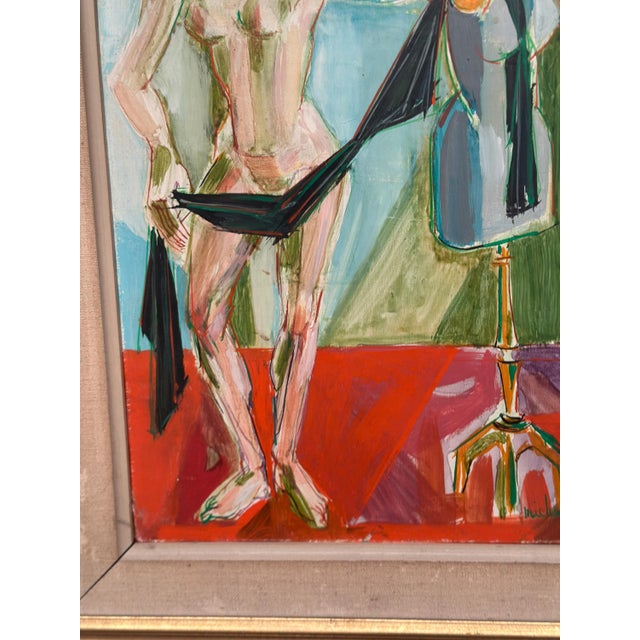 Michel Patrix, Mannequin, 1950s, Oil on Canvas, Framed For Sale - Image 4 of 18