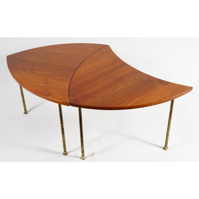 1960s Vintage Peter Hvidt Teak Pinwheel Side Tables for John Stuart 2 Each For Sale - Image 5 of 8