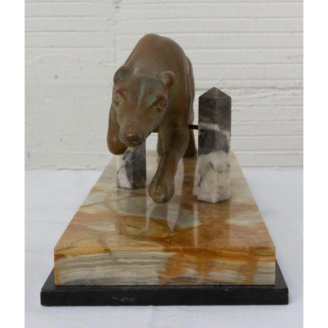 French Art Deco Marble Spelter Greyhound, 1930s For Sale - Image 3 of 10