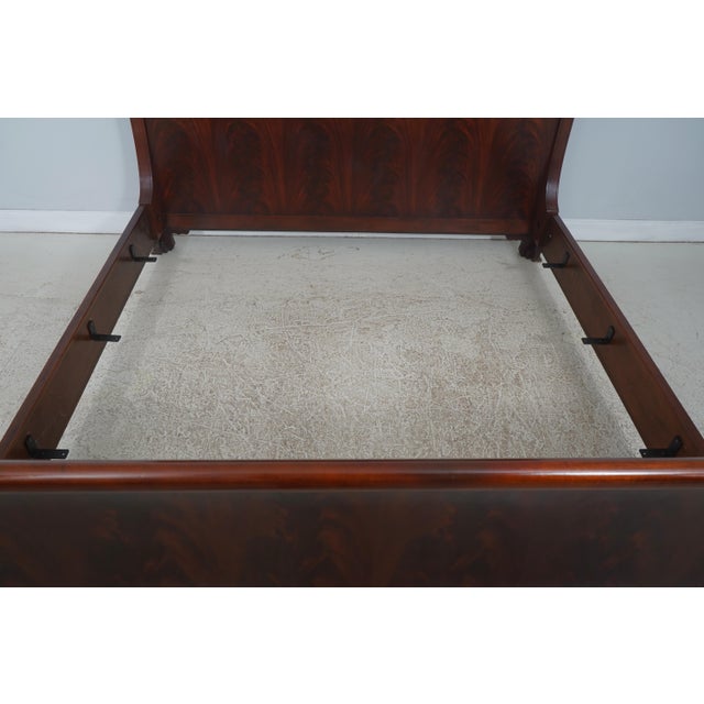 Hickory Chair Co Mahogany King Size Sleigh Bed For Sale - Image 14 of 15