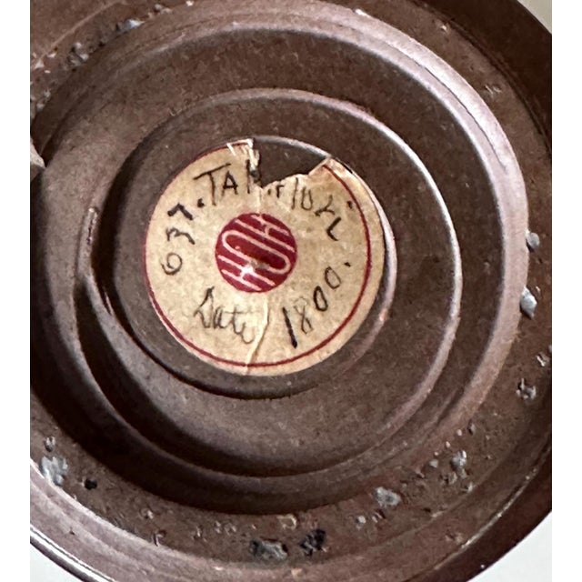 19th Century Rare Antique Japanese Ceramic Takatori Ware Hoso Mizusashi For Sale - Image 5 of 13