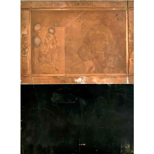 Three Vintage Photoengraved Copper Letterpress Printing Plates For Sale - Image 15 of 18
