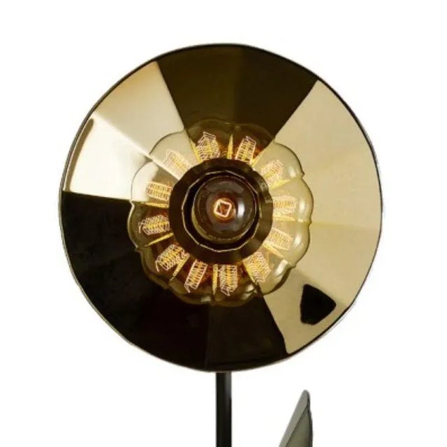 Cometa Floor Lamp in Gold Fractale by Radar For Sale - Image 4 of 13