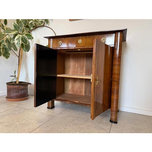 Biedermeier Trumeau Style Buffet in Walnut, 1970s For Sale - Image 9 of 11
