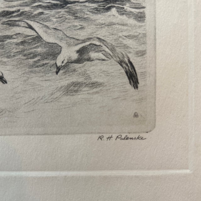 Etching by Rh Palenske “America Wins!” First “America’s Cup Race” 1851 For Sale - Image 4 of 12