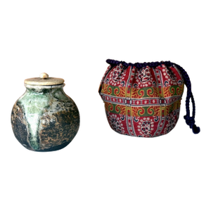 Antique Japanese Ceramic Ko-Tanba Chaire Edo Period