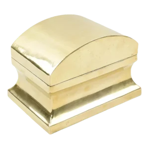Neoclassic Modernist Brass Urn Box Tea Caddy
