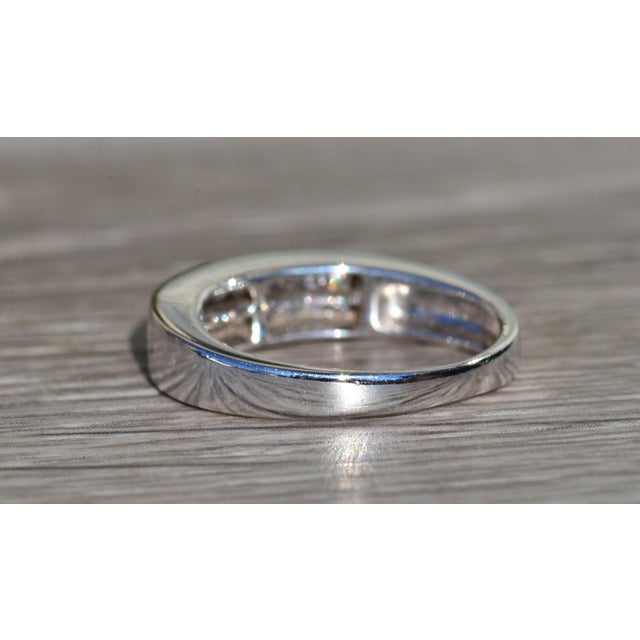 2000 - 2009 The Triana: Ladies 14K White Gold Wedding Band set with 0.36 CTW Diamonds For Sale - Image 5 of 10