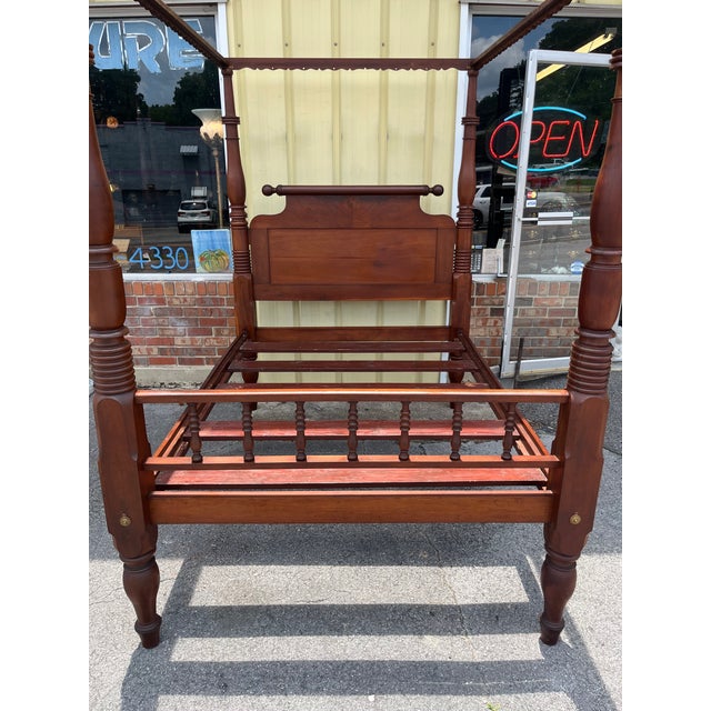 Antique 19th Century American Classical Full Tester Poster Bed For Sale - Image 17 of 18