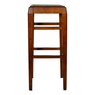 Antique Molded Oak Side Table from Firm Jeanselme, 1890s For Sale