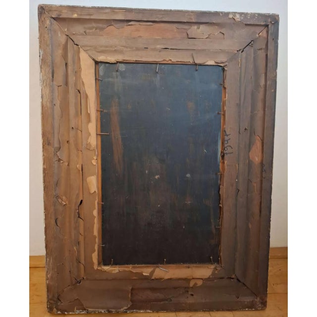 Flemish School Artist, Pilgrim or Beggar with Red Cloak, 17th Century, Oil on Board, Framed For Sale - Image 5 of 8