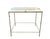 Metal Vintage Giacometti Patinated Faux Bois / Twig Metal Side / Accent Table With Marble Top, in the Manner of Diego Giacometti For Sale - Image 7 of 12
