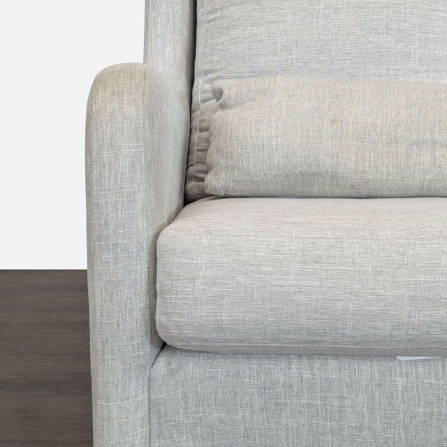 Monte Light Gray Lounge Swivel Chair With Cushion For Sale - Image 10 of 10