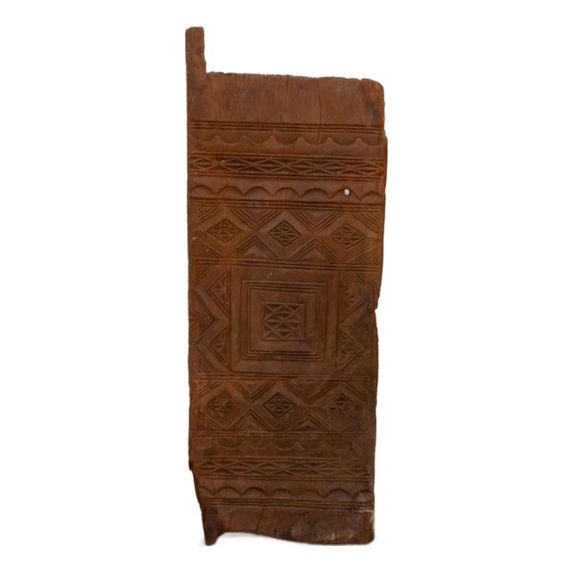 Beautifully Carved Nested Diamond Antique Door For Sale