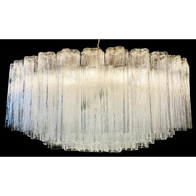 Murano Glass Tubes Chandelier, 1980s For Sale - Image 3 of 12