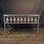 Gray Antique French Wrought Iron Console Table With Marble Top For Sale - Image 8 of 10