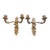 Vintage Ornate Brass Wall Sconce For Sale