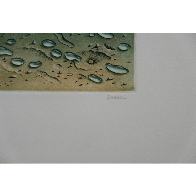 Hiroshi Asada, Zen, Gouttes d'eau sur le sable, Etching For Sale - Image 7 of 8