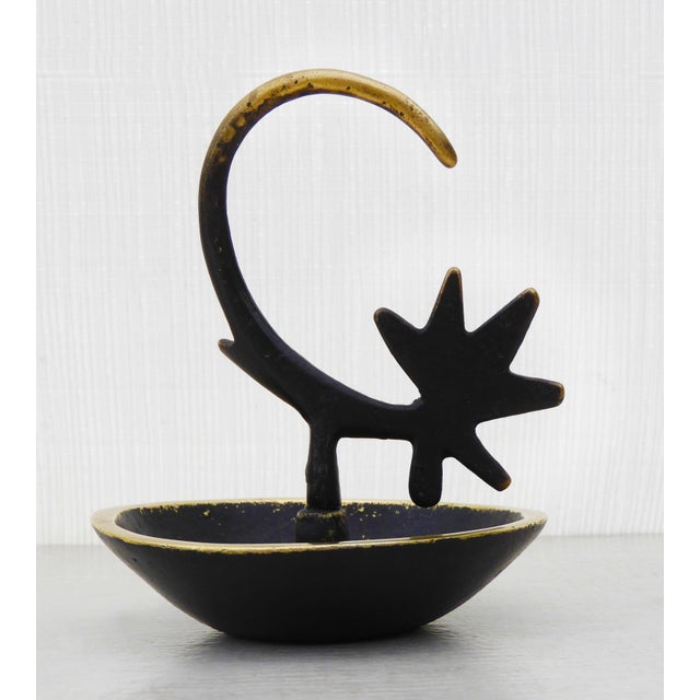 1950s Vintage Austrian Rooster Ring Catcher by Walter Bosse, 1950s For Sale - Image 5 of 8