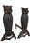 Exceptional and rare pair of oversized owl andirons, in very fine, original, clean and ready to use condition. The owls...