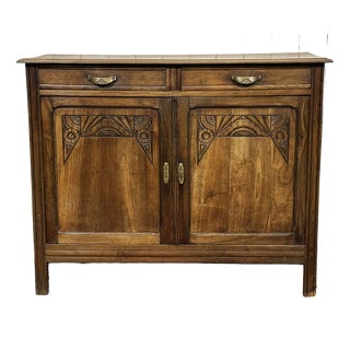 Art Deco Rustic Sideboard in Chestnut, 1930s For Sale
