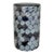 Port 68 Modern Moroccan Navy Blue and White Ceramic Round Hill Garden Stool For Sale