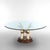 Hollywood Regency Exotic Vintage Carved Faux Elephant Tusk Glass Top Dining Table 20thC For Sale - Image 3 of 13