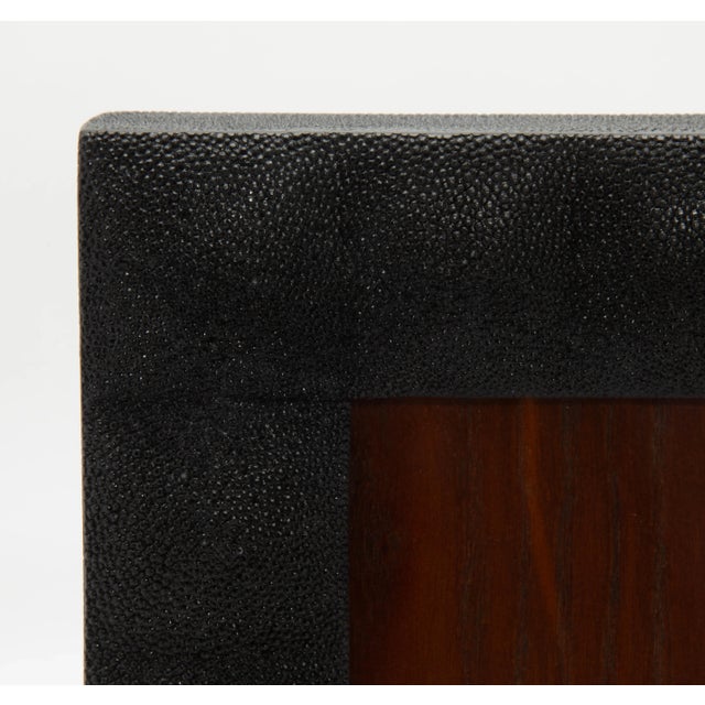 Black Picture Frame 5x7” in Quilted Black Shagreen by R&y Augousti For Sale - Image 8 of 8
