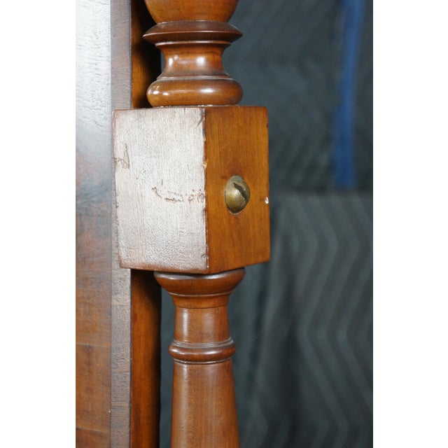 Antique Victorian Plum Pudding Mahogany Washstand Vanity W Mirror 62" For Sale - Image 6 of 18