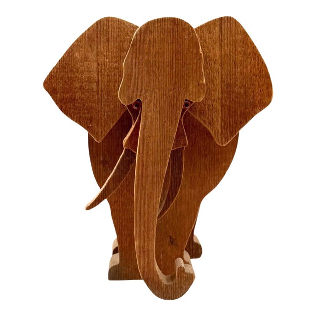 Bottega Michelangeli, Elephant Wood Sculpture, Orvieto Italy 1970s For Sale